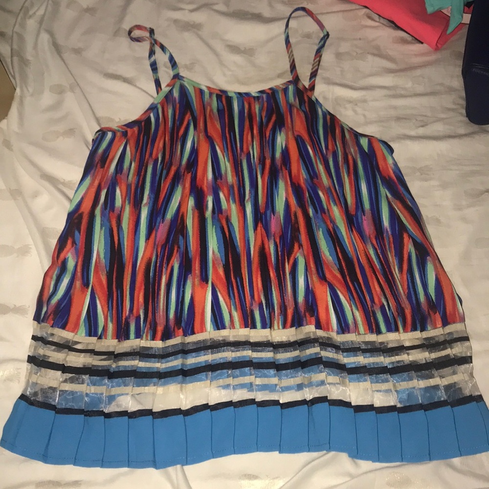 High neck flows crop top/tank